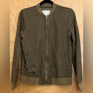 Hinge Olive Bomber Jacket XS